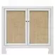 Alden White Lacquer 2 Door Cabinet