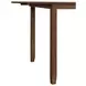 Alexa Espresso and Brown Upholstered 3 Piece Dining Set with Drop Leaf Table