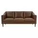 Brighton Bomber Tan 81" Leather Sofa