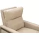 Alice Cashmere Stone Leather Zero Gravity Power Recliner with Power Headrest and USB Charging