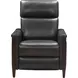 Alice Elway Dark Gray Leather Zero Gravity Power Recliner with Power Headrest and USB Charging