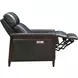 Alice Elway Dark Gray Leather Zero Gravity Power Recliner with Power Headrest and USB Charging