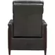 Alice Elway Dark Gray Leather Zero Gravity Power Recliner with Power Headrest and USB Charging