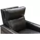 Alice Elway Dark Gray Leather Zero Gravity Power Recliner with Power Headrest and USB Charging