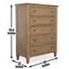 Riverdale Brown 5 Drawer Chest