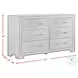Kenn Black 6 Drawer Dresser