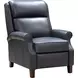 Amber Santa Fe Ocean Leather Dual Power Recliner with Power Headrest and USB Charging