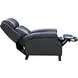 Amber Santa Fe Ocean Leather Dual Power Recliner with Power Headrest and USB Charging