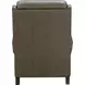 Amber Oasis Olive Leather Dual Power Recliner with Power Headrest and USB Charging