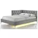 Juniper Grey Full Upholstered Platform Bed