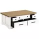 Americana Modern Cotton Cocktail Table With Lift Top