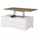 Americana Modern Cotton Cocktail Table With Lift Top