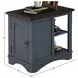 Americana Modern Denim Chairside End Table