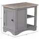 Americana Modern Dove Chairside End Table