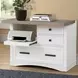 Nantucket Cotton Functional File Cabinet With Power Center