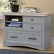 Nantucket Dove Functional File Cabinet With Power Center