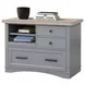 Americana Modern Dove Functional File Cabinet With Power Center