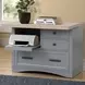 Americana Modern Dove Functional File Cabinet With Power Center