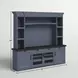 Americana Modern Denim Entertainment Wall