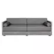 Vivid Light Gray Performance Fabric Outdoor 83" Patio Sofa