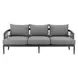 Zella Earl Gray Outdoor 35" Patio Sofa