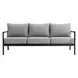 Crown Dark Gray Outdoor 78" Sofa