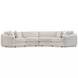 Soleil Beige 2 Piece Sectional with Pillows