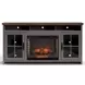 Avalon Sandstone and Whiskey 74" TV Stand with Fireplace