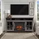 Avalon Sandstone and Whiskey 74" TV Stand with Fireplace