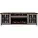 Avalon Sandstone and Whiskey 97" TV Stand with Fireplace