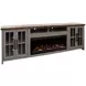 Avalon Sandstone and Whiskey 97" TV Stand with Fireplace