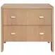 Andre Natural Oak 2 Drawer Side Table