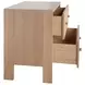 Andre Natural Oak 2 Drawer Side Table