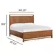 Conway Honey Wheat King Panel Bed