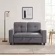 Ansley Gray Loveseat with Pull Out Bed