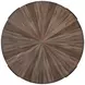 Chevron Brown Round End Table