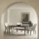 Prado Porcini And Bright Graphite Extendable Dining Room Set