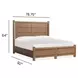 Plum Creek Sierra Brown California King Panel Bed