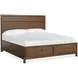 Ridgefield Russet California King Storage Panel Bed