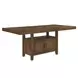 Garland Brown 80" Extendable Rectangular Counter Height Table with Storage