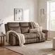 Aram Brown 89" Double Reclining Sofa