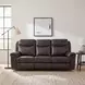 Aram Dark Brown 89" Double Reclining Sofa