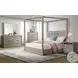 Cadia Grey Upholstered Canopy Bedroom Set