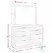 Cadia Grey 8 Drawer Dresser And Mirror