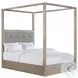 Cadia Grey Upholstered Canopy Bedroom Set