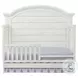 Foundry White Dove Arch Top Convertible Standard Crib