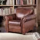 Ardentia Marco Leather Upholstered Accent Chair with Nailhead Trim