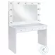 Ari White Vanity With MIrror With LED Light