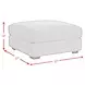 Mesa Black Upholstered Square Modular Ottoman