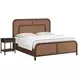 Verge Handcrafted Walnut Woven Panel Bedroom Set